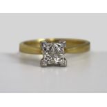 0.50 Carat Diamond Cluster Ring 18ct Gold