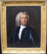 English 18th c. Portrait of a Gentleman Oil on Canvas