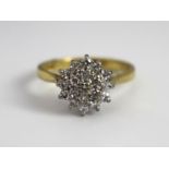 Diamond Cluster Ring