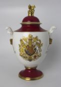 Royal Worcester Royal Marriage Vase