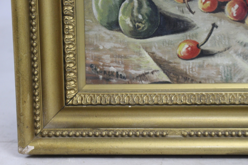 Pair of Signed Still Life Paintings Oil on Canvas - Image 8 of 10