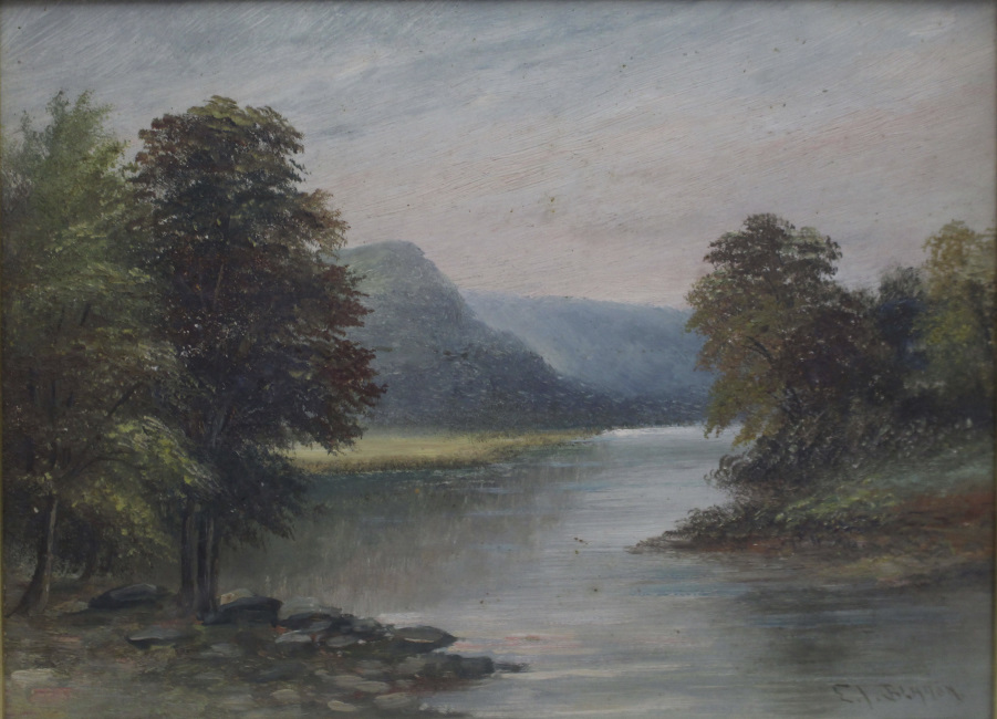 Late 19th c. Landscape by E.J.Bladon (British) - Image 2 of 6