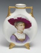 Fine Victorian Minton Moon Flask c.1890