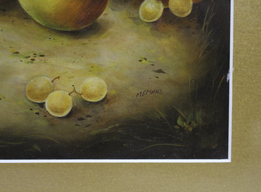 Fruit Still Life by M.E.Morris Oil on Board - Image 3 of 5