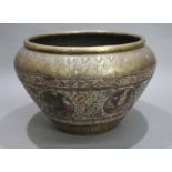 Large Antique Indian Brass Bowl