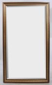 Large Mahogany Bevelled Glass Mirror 71 x 124 cm