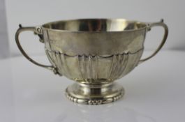 Edwardian Two Handled Silver Bowl London 1903