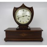 Elegant Inlaid Mahogany Mantle Clock by Wray, Son & Perry c.1900