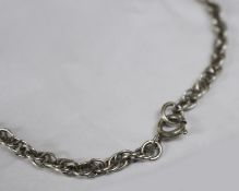 Vintage Engraved Silver Locket on Chain