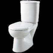 Geberit Twyford Galerie Close Coupled Toilet Set. Gf1148Wh Flushwise Horizontal Outlet Pan Clo...