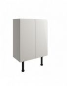 New (NY99) Valesso 600mm Base/Wall Unit 2 Dr Ih - Light Grey. The Valesso modular furniture ran...