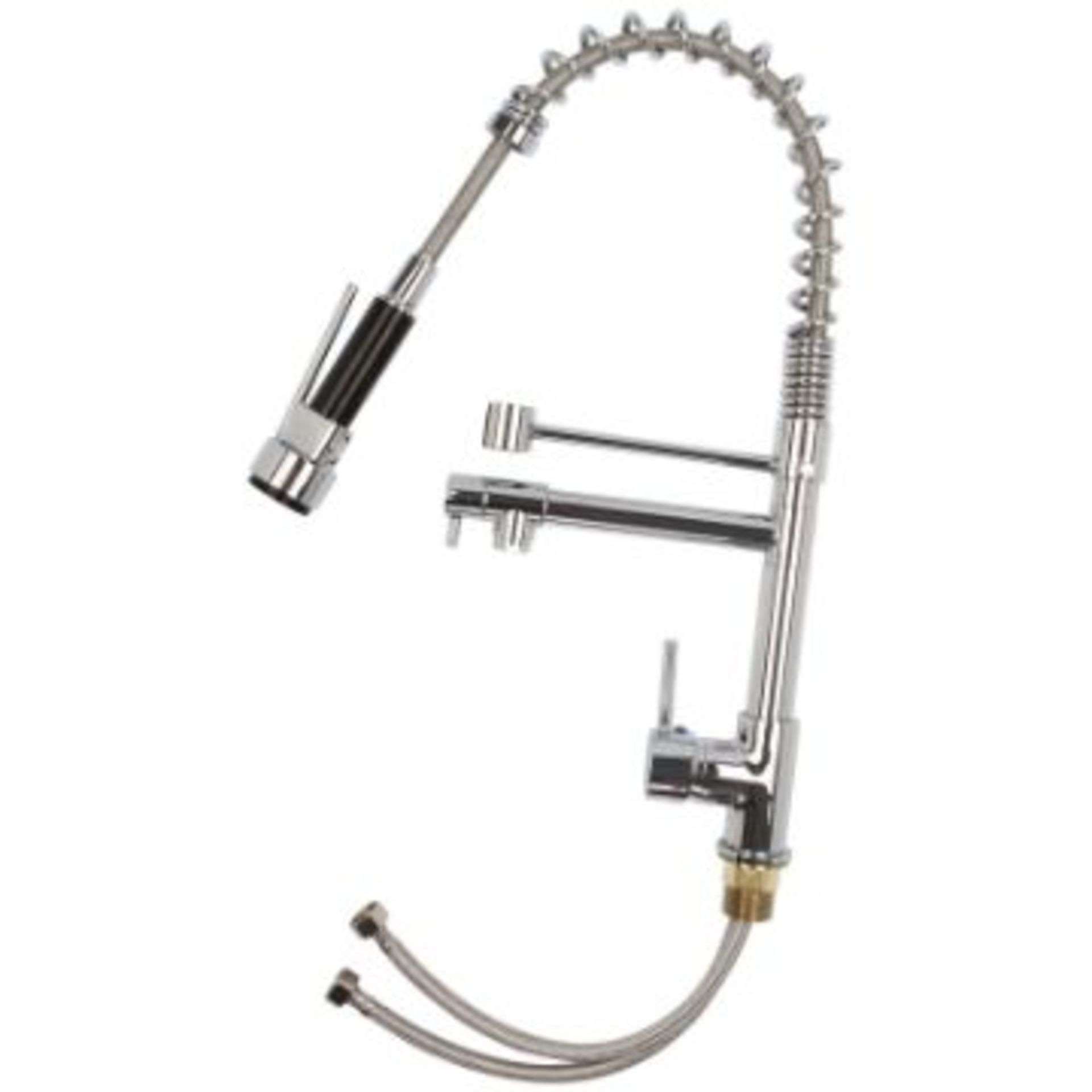 New Bentley Modern Monobloc Chrome Brass Pull Out Spray Mixer Tap. RRP £349.99.This tap is fro... - Image 2 of 2