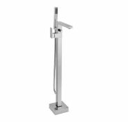 New (NY8) Cuboid Freestanding Square Bath Shower Mixer Tap. Stunning Free standing bath shower...