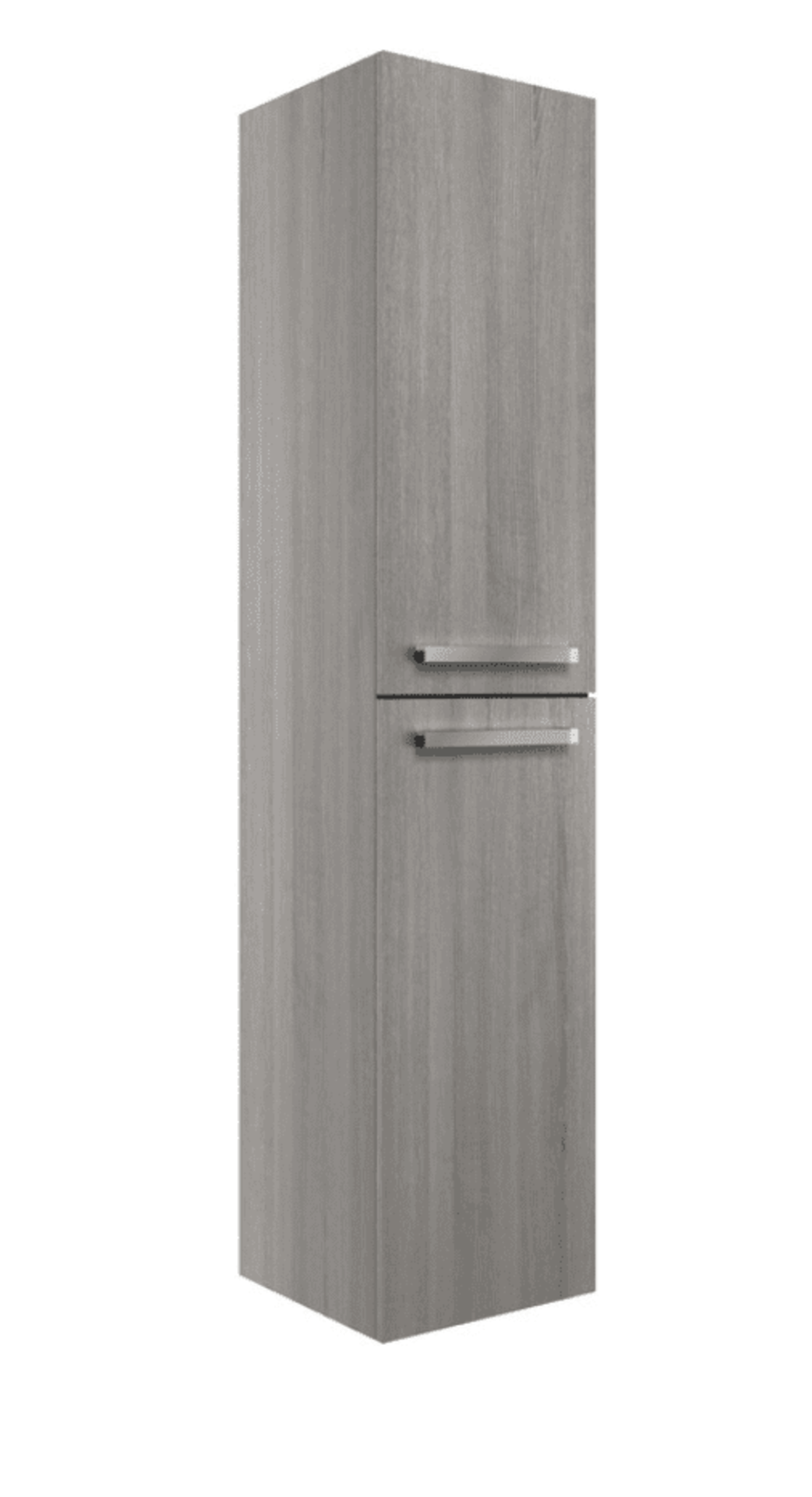 New (NY104) Morina 350mm Wall Hung Tall Unit - Elm Grey. Soft close hinged doors _ Left or ... - Image 2 of 3