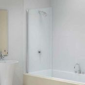 New & Boxed (C66) 1500x800mm Fixed Panel Bath Screen.