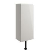 New (A56) Valesso 300mm 1 Door Slim Depth Base Unit - Pearl Grey Gloss. RRP £225.00. Soft clo...