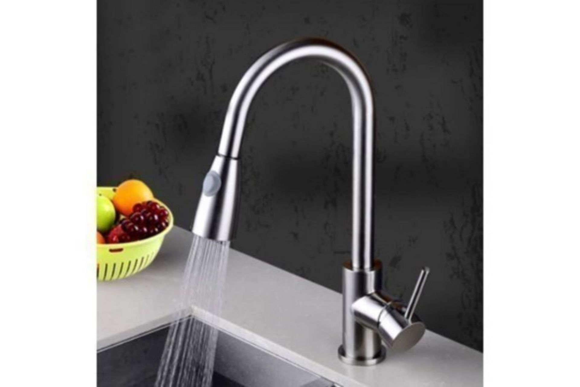 New Della Modern Monobloc Chrome Brass Pull Out Spray Mixer Tap. RRP £299.99.This tap is from ...