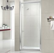 New (F65) New 700mm - 8mm - Premium Easy clean Infold Shower Door. RRP £379.99..Durability To ...