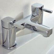 New (E124) Alfred Victoria Modern Bath Filler Brass Mixer Tap Y03 - Chrome Finish core Material...