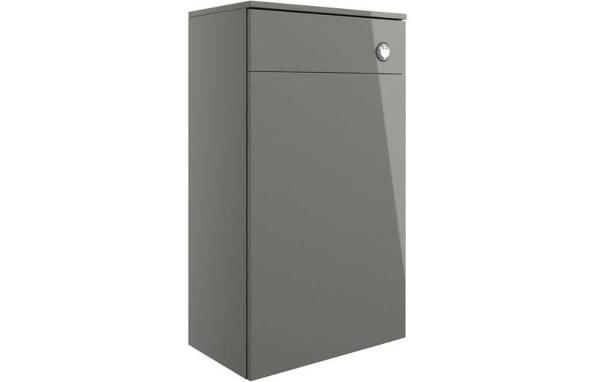 New (WG53) Butler 500mm WC Unit - Grey Gloss Strong 15mm cabinet, sides and back. Pre-assembl...