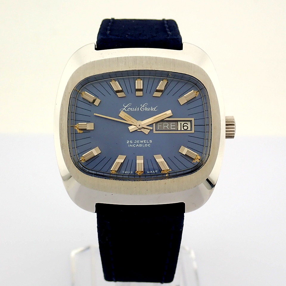 Louis Erard / INCABLOC - Gentlemen's Steel Wrist Watch - Image 3 of 5