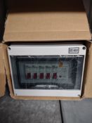 4 Way Consumer Unit Circuit Breaker Panel. RRP £34.99 - Grade U