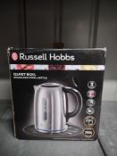 Russell Hobbs 20460 Kettle, Stainless Steel, 3000 W, 1.7 liters. RRP £31.99 - Grade U