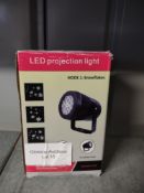 LED Projection Lamp, Christmas Snowflake Projector. RRP £17.99 - Grade U