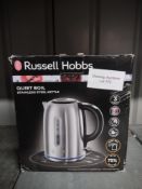 Russell Hobbs 20460 Kettle, Stainless Steel, 3000 W, 1.7 liters. RRP £31.99 - Grade U