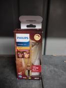 Philips LED classic Lamp, Glass, Flame. RRP £9.99 - Grade U