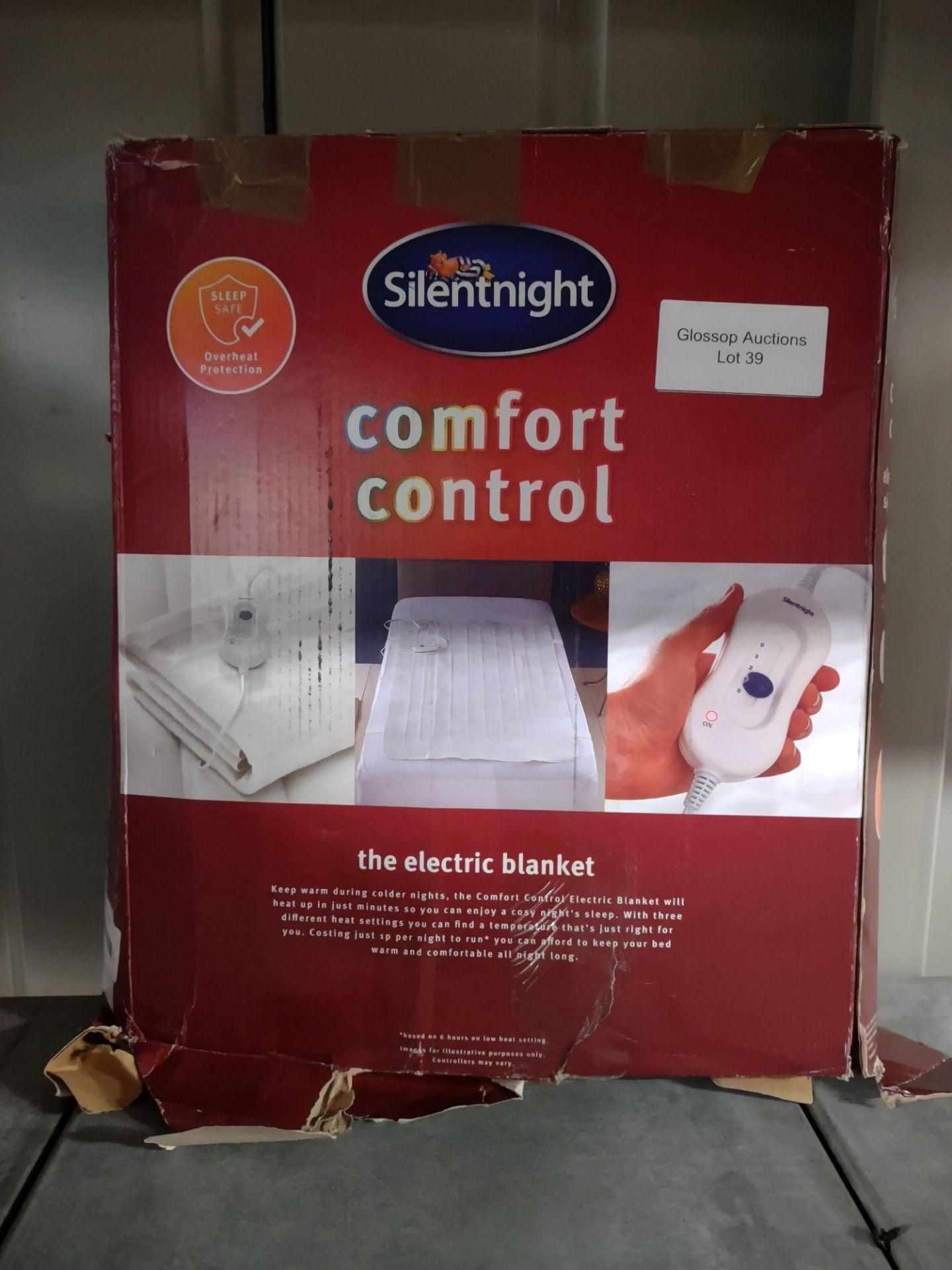 Silentnight Comfort Control Electric Blanket - Single. RRP £21.99 - Grade U