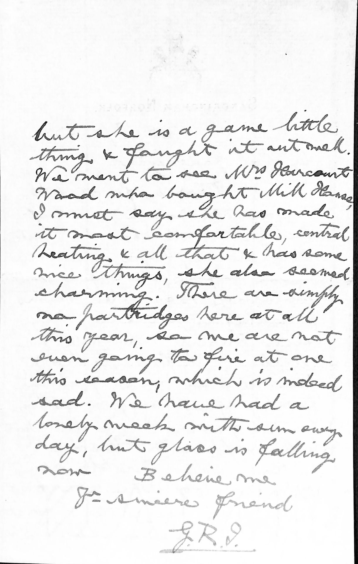 H.M. King George V writing to Sir Bryan Godfrey Faussett October 1927 - Image 2 of 3