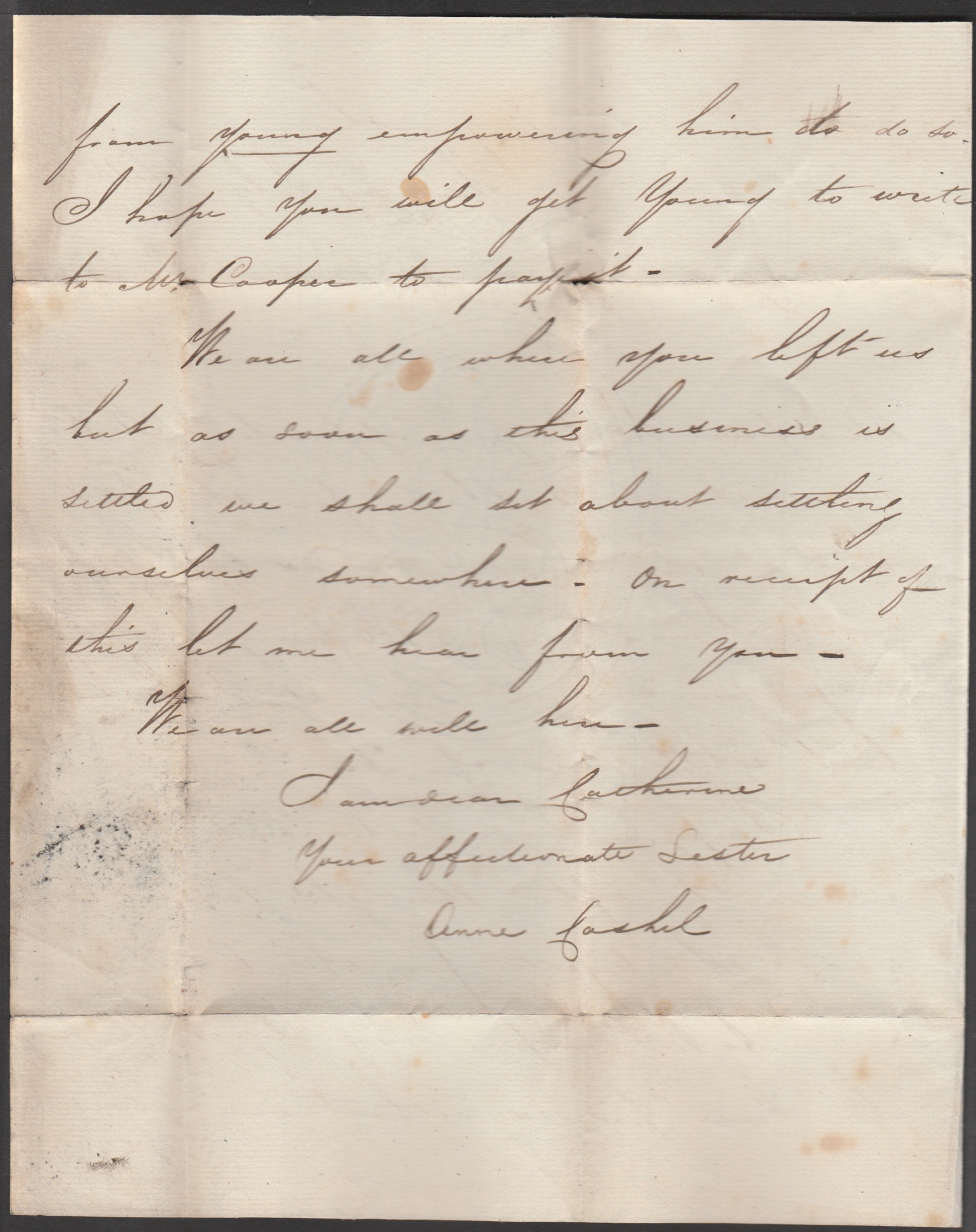 G.B. - Military / London / Ireland 1836 Entire letter (some staining) from Maynooth to a Bombardier - Image 4 of 5