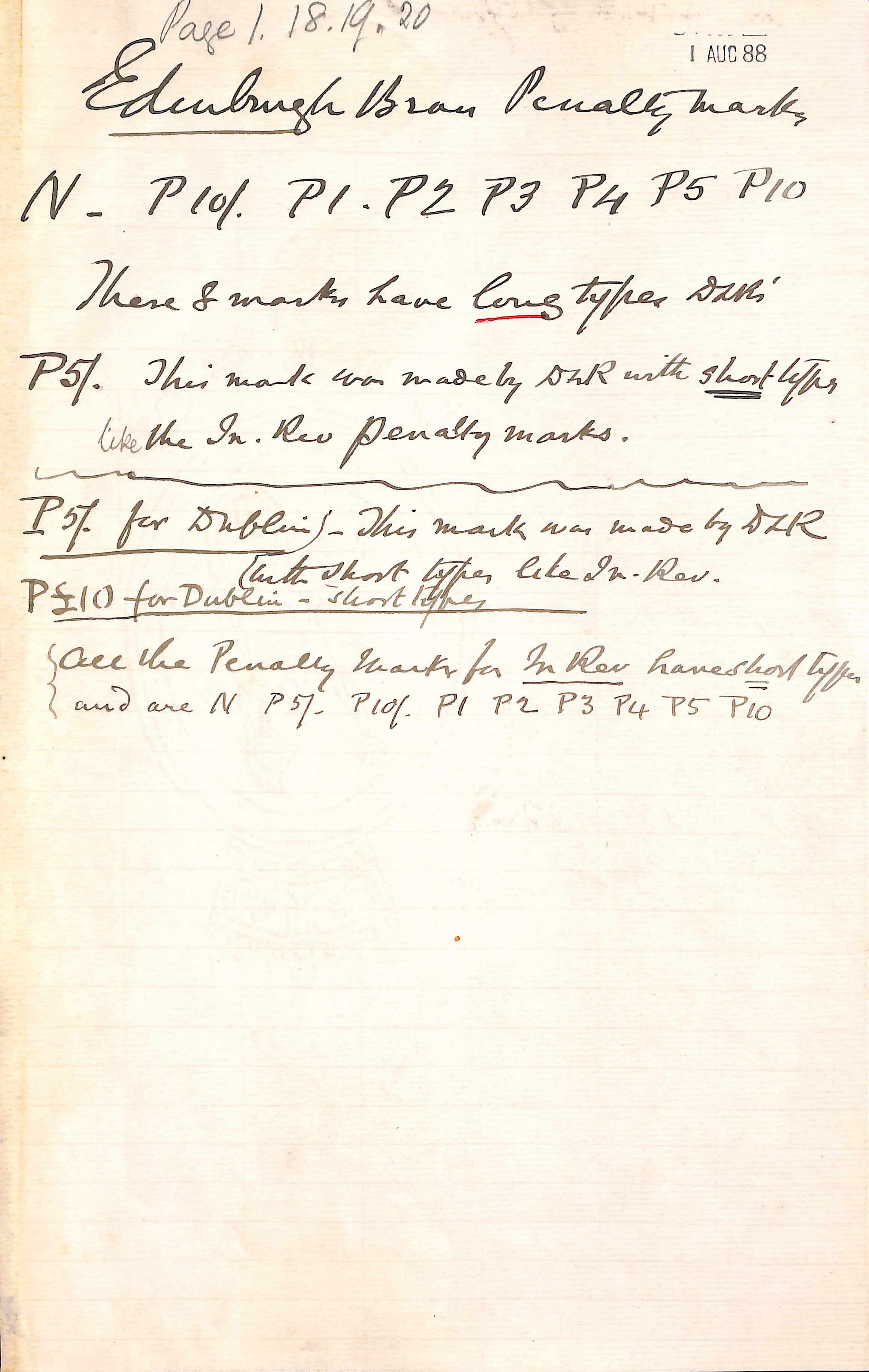 G.B. - Miscellaneous 1867-70 Proof impressions of 29 Inland Revenue and related handstamps, struck o - Image 3 of 3