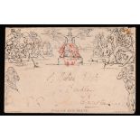 1840 G.B. Mulready 1d Envelope A Hitherto Unrecorded Major Variety 1d envelope, stereo A134, variety