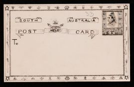 South Australia 1891-96 Competition Essays Competition Essays - 2d Post Card design, stamp featurin