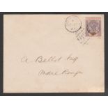 Leeward Islands / Dominica 1897 Cover franked by the 1897 Jubilee 4d, used locally in Dominica, canc