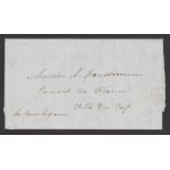 Basutoland/Orange Free State 1859 Entire Letter written in French and Afrikaans from Pasteur S. Roll