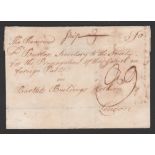 G.B. - Ship Letters - Port Glasgow 1766 Entire to The Society for the Propagation of the Gospel in F