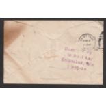 Crash & Wreck - Railways / Japan 1919 (27 Dec) Unsealed cover from Kobe to New York with Japan 1914