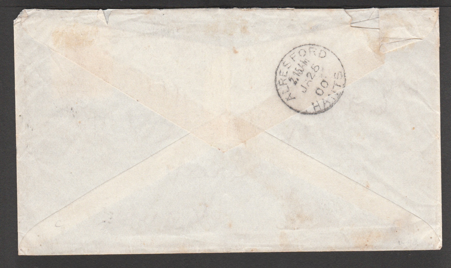 Niger Coast 1899 (Dec. 29) Cover to England with a 1d lilac cancelled by black boxed ""THE ROYAL NIG - Image 2 of 2