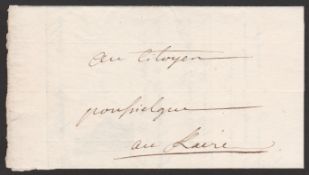 Egypt - French Occupation 1799 Entire Letter with printed heading of ""Dugua General de Division"" s