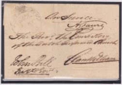 Cape of Good Hope c1830 On Service wrapper with GPO Cape Town cds to Clanwilliam, with a superb impr