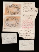 New South Wales 1904 Two undated Proof impressions on tracing paper of The Treasury, Sydney, and Gov