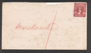 Bahamas / Jamaica 1870 Soldiers cover (small opening fault at upper edge) sent at the 1d concession