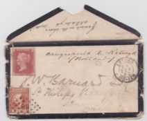 Crash & Wreck 1872 Cover from Leiden to London franked 15c (with a G.B. 1d red added later) endorsed