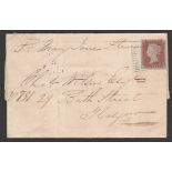 G.B. - Scotland - Islands 1848 Entire letter (file folds, reverse with tape repairs to tears) from S