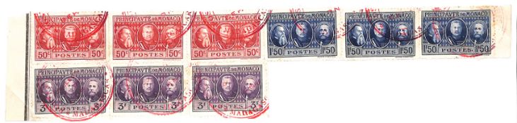 Monaco 1928 9 Stamps