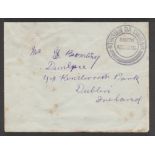 Tristan Da Cunha c.1925 Stampless Cover to Dublin with superb Tristan type II cachet in black, witho