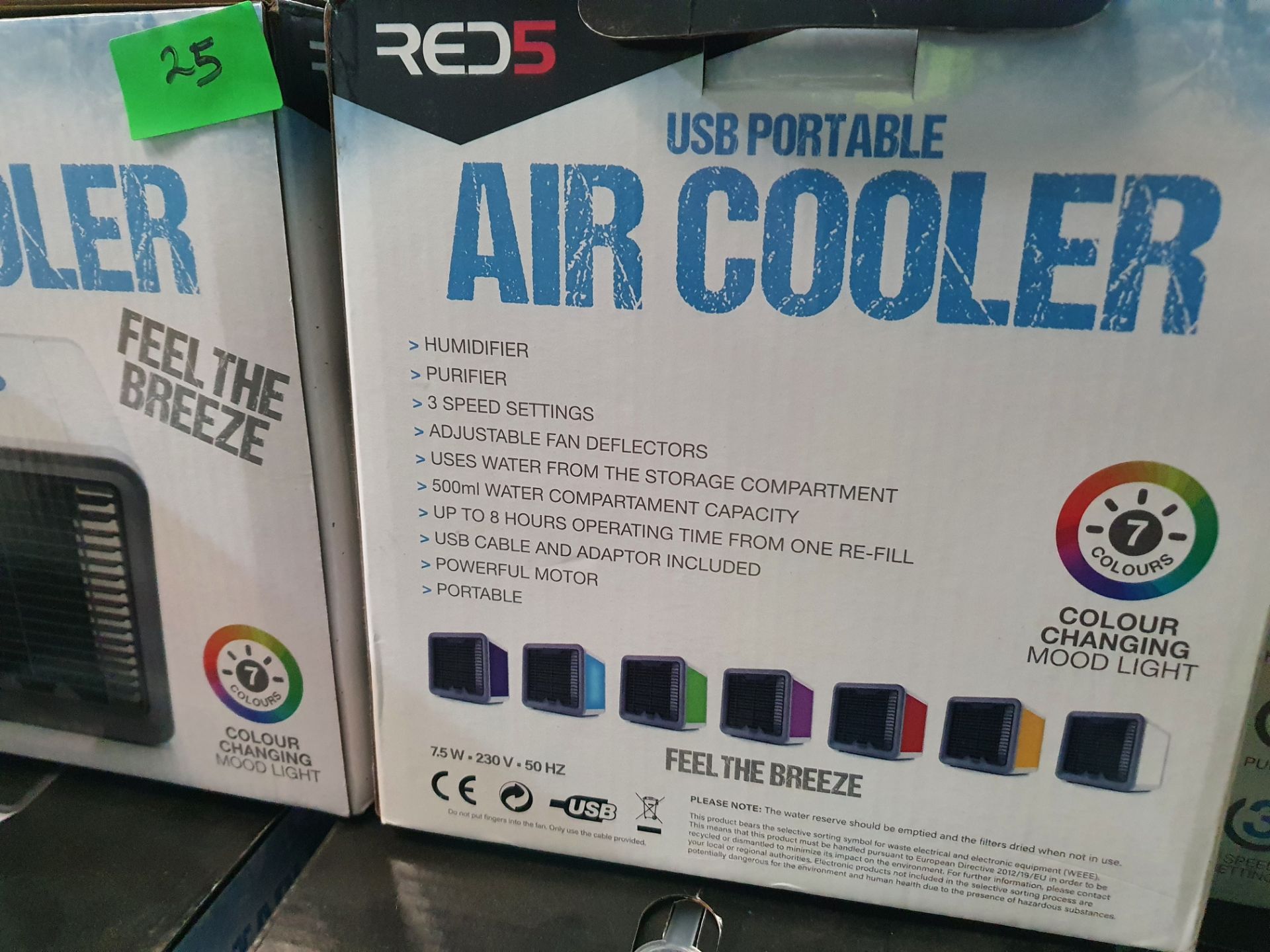 Approx 95 x USB Portable Air Coolers. Features Humidifier. Purifier. 3 Speeds. Adjustable Fan Defle - Image 3 of 4